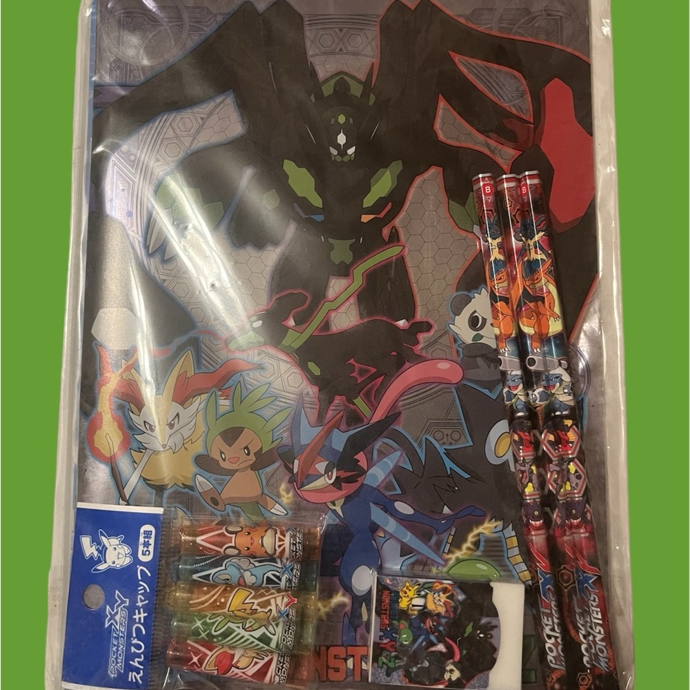 Pokemon X and Pokemon Y Stationery set Pocket Monsters XY Rare